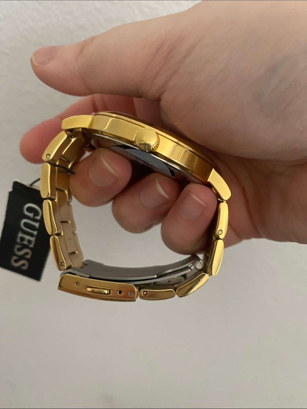Guess Gold Tone Watch with Black Dial - Picture 5 of 5